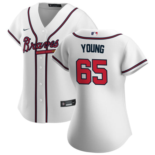 Danny Young Atlanta Braves Nike Women's Home Replica Jersey - White