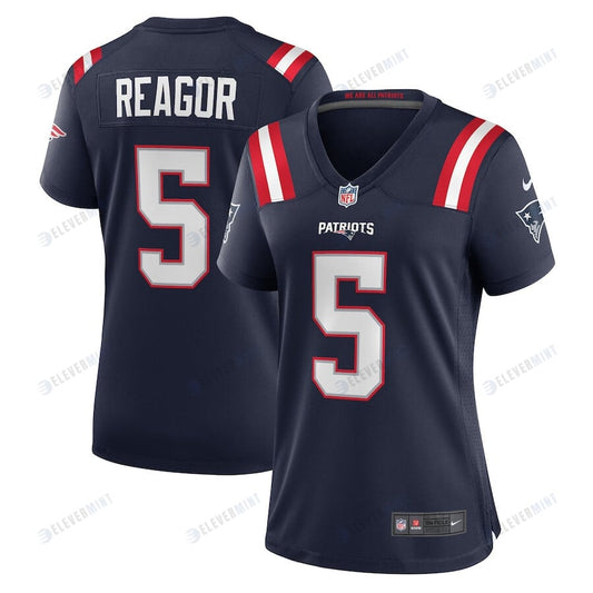 Jalen Reagor 5 New England Patriots Women Team Game Jersey - Navy
