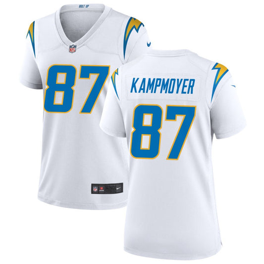 Hunter Kampmoyer Nike Los Angeles Chargers Women's Game Jersey - White