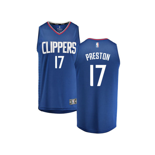 Jason Preston LA Clippers Fanatics Branded Youth Fast Break Replica Jersey Royal - Icon Edition