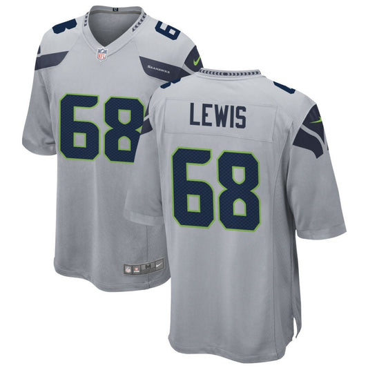 Damien Lewis Seattle Seahawks Nike Alternate Game Jersey - Gray