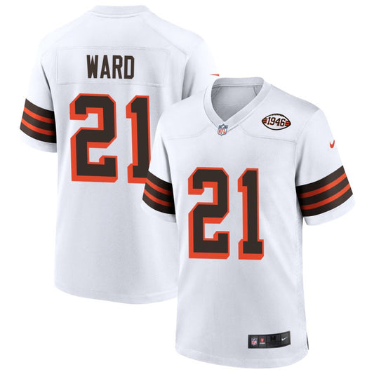 Denzel Ward Cleveland Browns Nike 1946 Collection Alternate Jersey - White