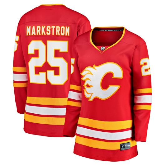 Jacob Markstrom Calgary Flames Fanatics Branded Women's Home Breakaway Player Jersey - Red