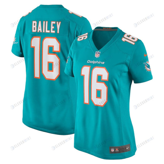 Jake Bailey 16 Miami Dolphins Women Game Jersey - Aqua