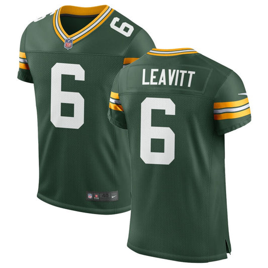Dallin Leavitt Green Bay Packers Nike Classic Elite Jersey - Green