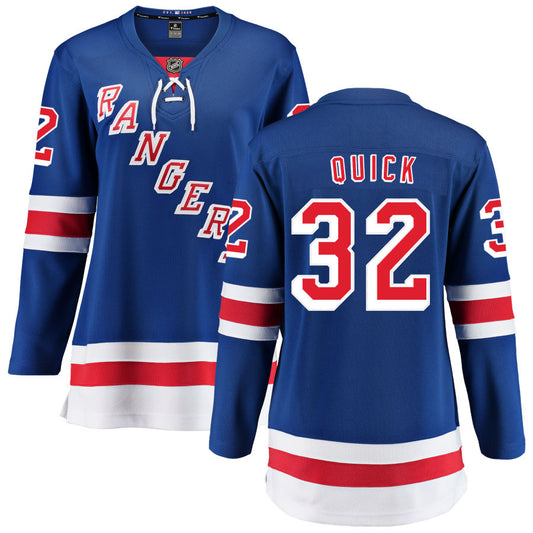 Jonathan Quick New York Rangers Fanatics Branded Women's Home Breakaway Jersey - Blue