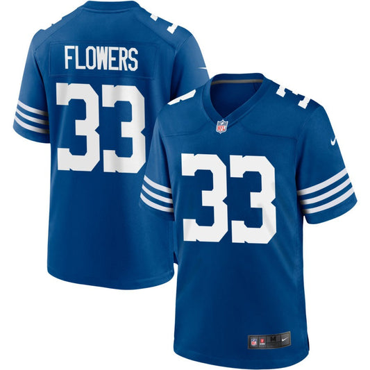 Dallis Flowers Indianapolis Colts Nike Alternate Jersey - Royal