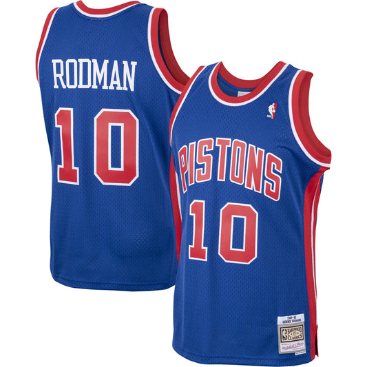 Dennis Rodman Detroit Pistons Mitchell & Ness 2001/02 Hardwood Classics Swingman Jersey - Royal