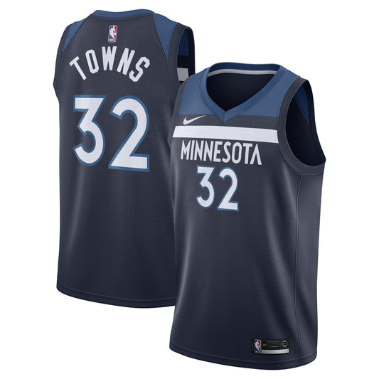 Karl-Anthony Towns Minnesota Timberwolves Nike 2021/22 Diamond Swingman Jersey - Icon Edition - Navy