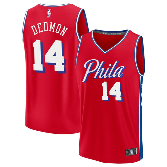 Dewayne Dedmon Philadelphia 76ers Fanatics Branded Youth Fast Break Replica Jersey - Statement Edition - Red