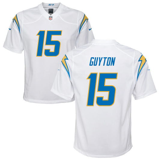Jalen Guyton Los Angeles Chargers Nike Youth Game Jersey - White