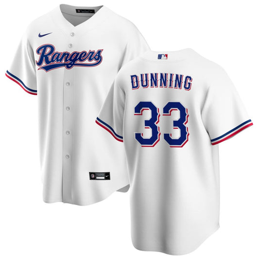 Dane Dunning Texas Rangers Nike Home Replica Jersey - White