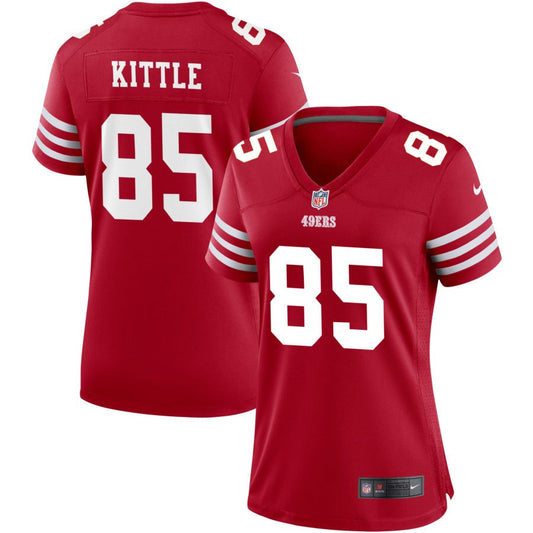 George Kittle San Francisco 49ers Nike Women's Game Jersey - Scarlet