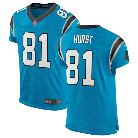 Hayden Hurst Carolina Panthers Nike Classic Elite Jersey - Blue