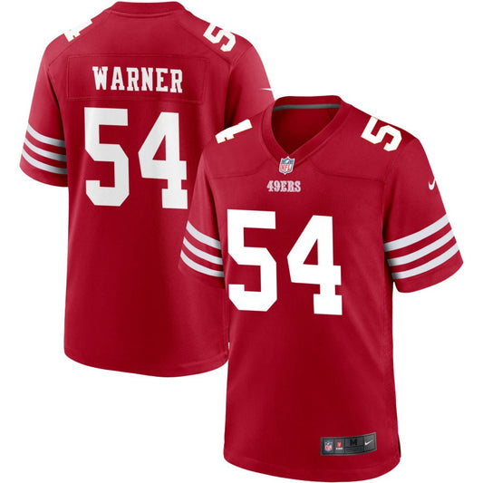 Fred Warner San Francisco 49ers Nike Youth Game Jersey - Scarlet
