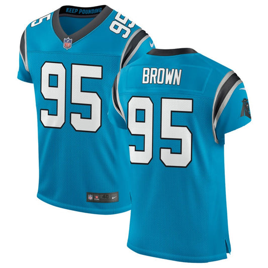 Derrick Brown Carolina Panthers Nike Classic Elite Jersey - Blue