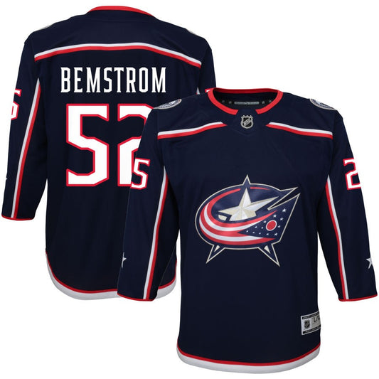 Emil Bemstrom Columbus Blue Jackets Youth Home Premier Jersey - Navy