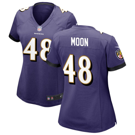 Jeremiah Moon Baltimore Ravens Nike Women's Game Jersey - Purple