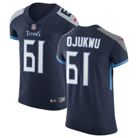 John Ojukwu Tennessee Titans Nike Vapor Untouchable Elite Jersey - Navy