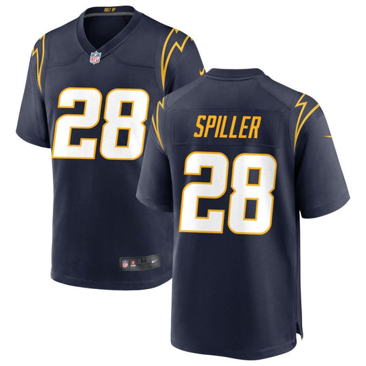 Isaiah Spiller Los Angeles Chargers Nike Alternate Game Jersey - Navy