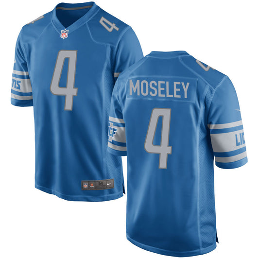 Emmanuel Moseley Detroit Lions Nike Game Jersey - Blue