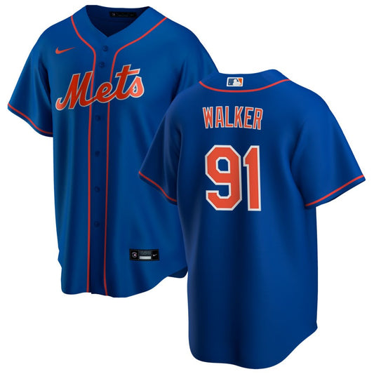 Josh Walker New York Mets Nike Alternate Replica Jersey - Royal