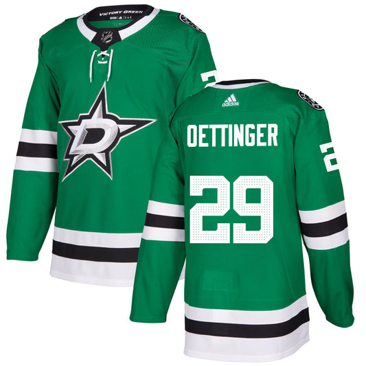 Jake Oettinger Dallas Stars adidas Authentic Jersey - Kelly Green