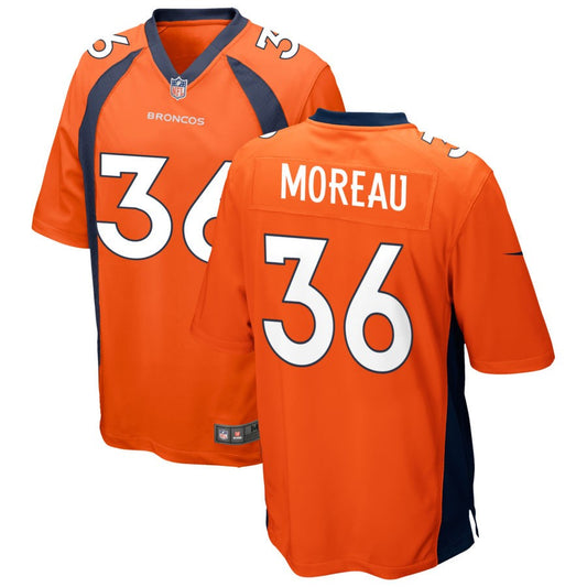 Fabian Moreau Denver Broncos Nike Game Jersey - Orange