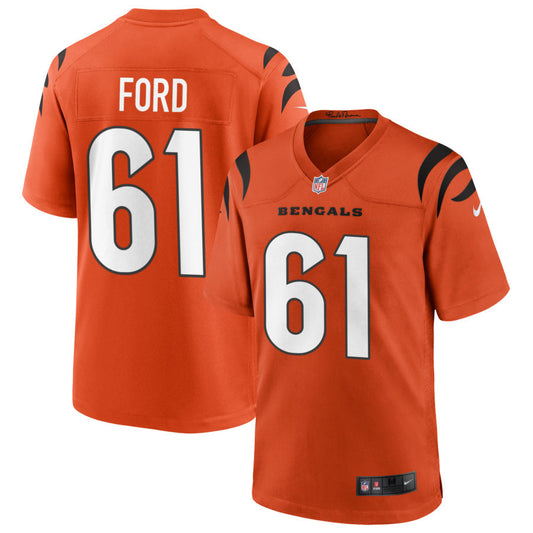 Cody Ford Cincinnati Bengals Nike Alternate Game Jersey - Orange