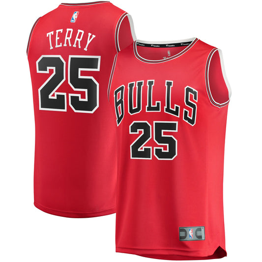 Dalen Terry Chicago Bulls Fanatics Branded 2022 NBA Draft First Round Pick Fast Break Replica Player Jersey - Icon Edition - Red
