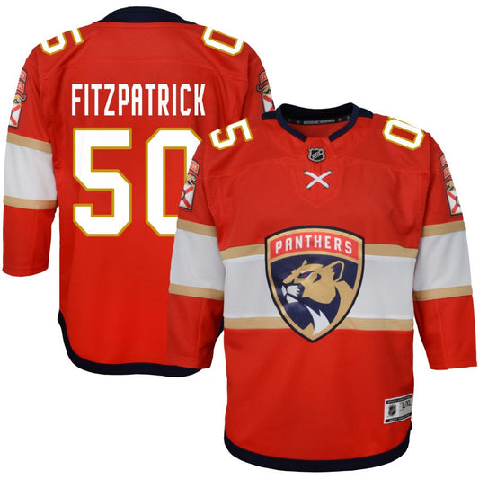 Evan Fitzpatrick Florida Panthers Youth Home Premier Jersey - Red