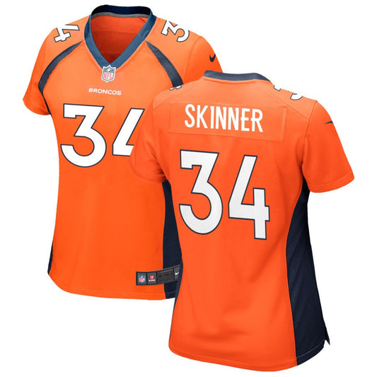 JL Skinner Denver Broncos Nike Women's Game Jersey - Orange