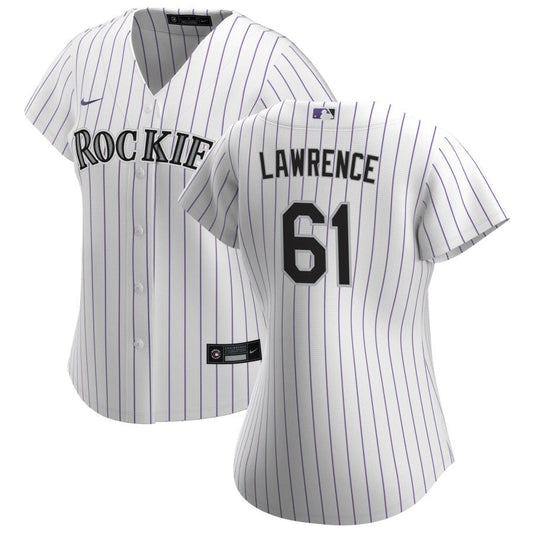Justin Lawrence Colorado Rockies Nike Women's Home Replica Jersey - White