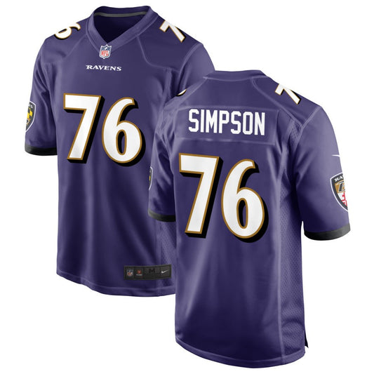 John Simpson Baltimore Ravens Nike Game Jersey - Purple