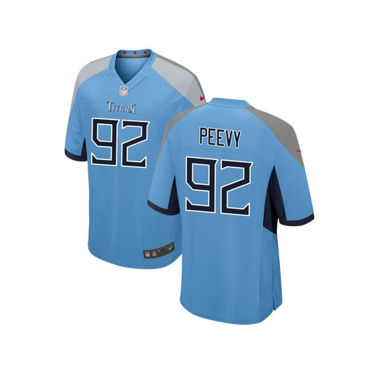 Jayden Peevy Tennessee Titans Nike Youth Alternate Game Jersey - Light Blue