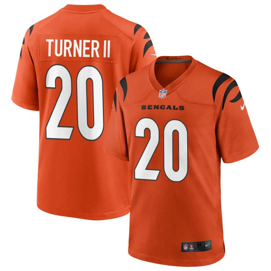 DJ Turner II Cincinnati Bengals Nike Alternate Game Jersey - Orange