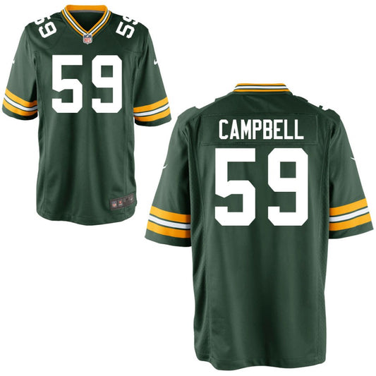 De'Vondre Campbell Green Bay Packers Nike Youth Game Jersey - Green