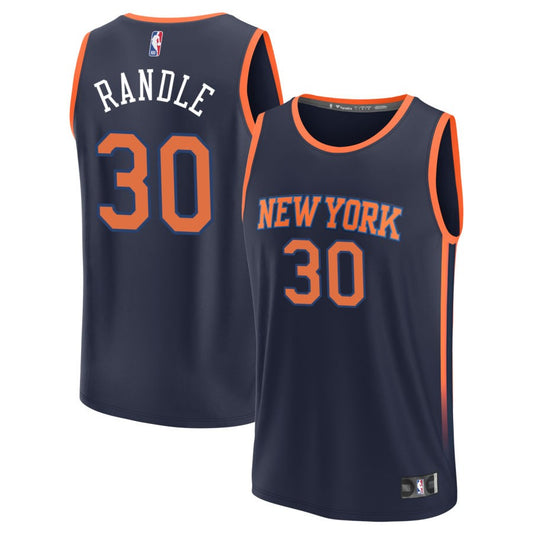 Julius Randle  New York Knicks Fanatics Branded Fast Break Jersey - Navy - Statement Edition