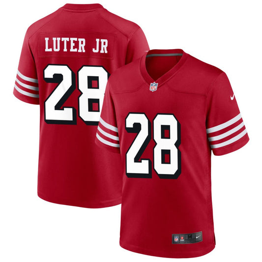 Darrell Luter Jr San Francisco 49ers Nike Alternate Game Jersey - Scarlet