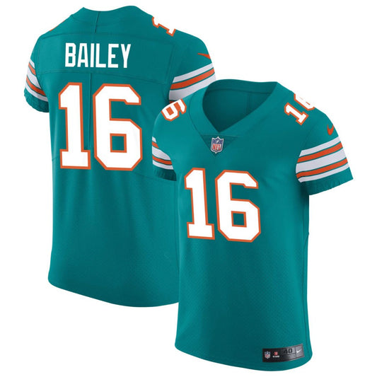 Jake Bailey Miami Dolphins Nike Elite Vapor Untouchable Jersey - Aqua