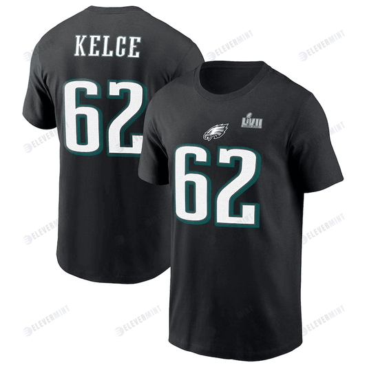 Jason Kelce Philadelphia Eagles Super Bowl LVII T-Shirt - Black