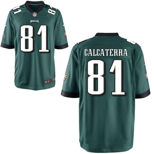 Grant Calcaterra Philadelphia Eagles Nike Youth Game Jersey - Midnight Green