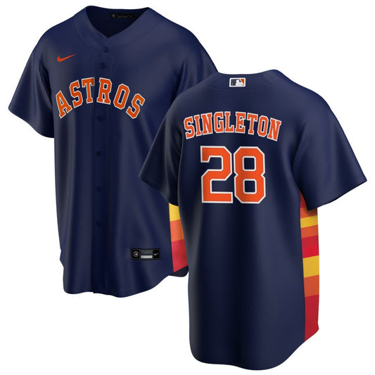 Jon Singleton Houston Astros Nike Alternate Replica Jersey - Navy