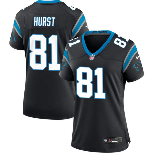 Hayden Hurst Carolina Panthers Nike Women's Game Jersey - Black