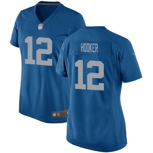Hendon Hooker Detroit Lions Nike Women's Throwback Game Jersey - Blue
