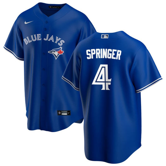 George Springer Toronto Blue Jays Nike Alternate Replica Jersey - Royal