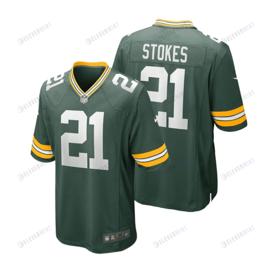 Eric Stokes 21 Green Bay Packers YOUTH Home Game Jersey - Green