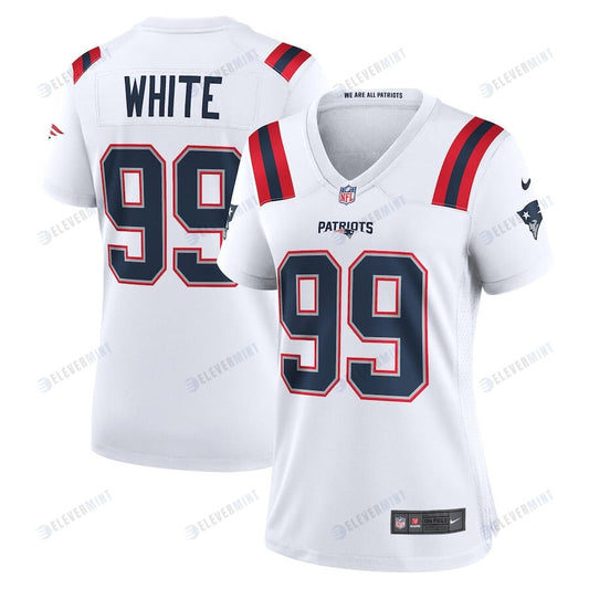 Keion White 99 New England Patriots Women Game Jersey - White