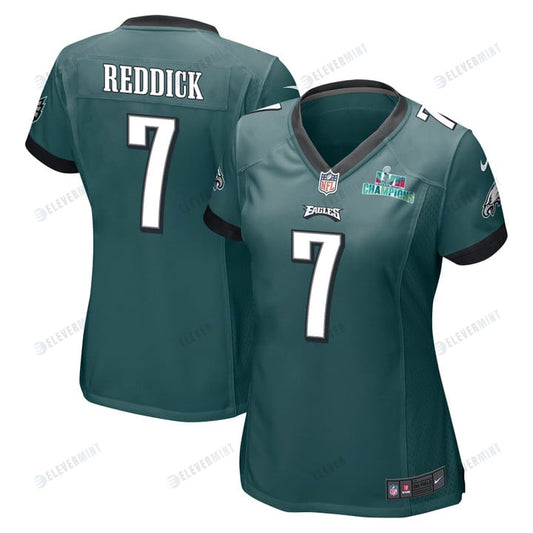 Haason Reddick 7 Philadelphia Eagles Super Bowl LVII Champions Women Game Jersey - Midnight Green