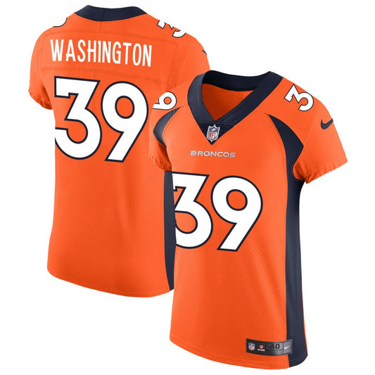 Dwayne Washington Denver Broncos Nike Vapor Untouchable Elite Jersey - Orange